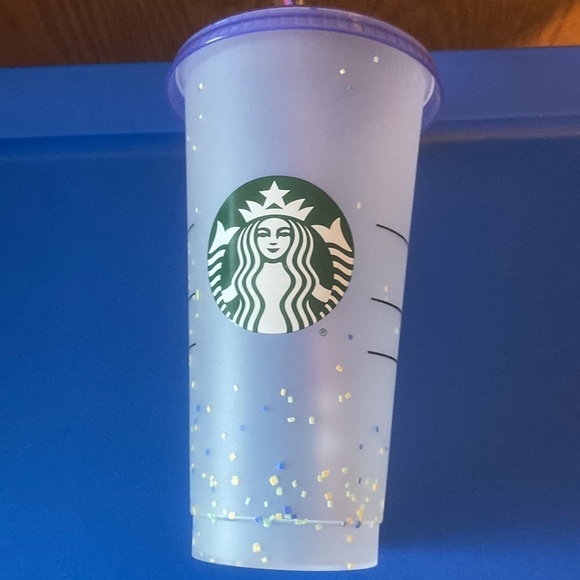 NWOT Starbucks blue confetti cup - Picture 2 of 3